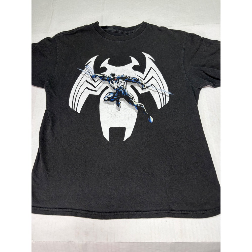 Vintage Marvel Venom Youth Graphic T-Shirt Black Kids Size  L Boys Spider-Man